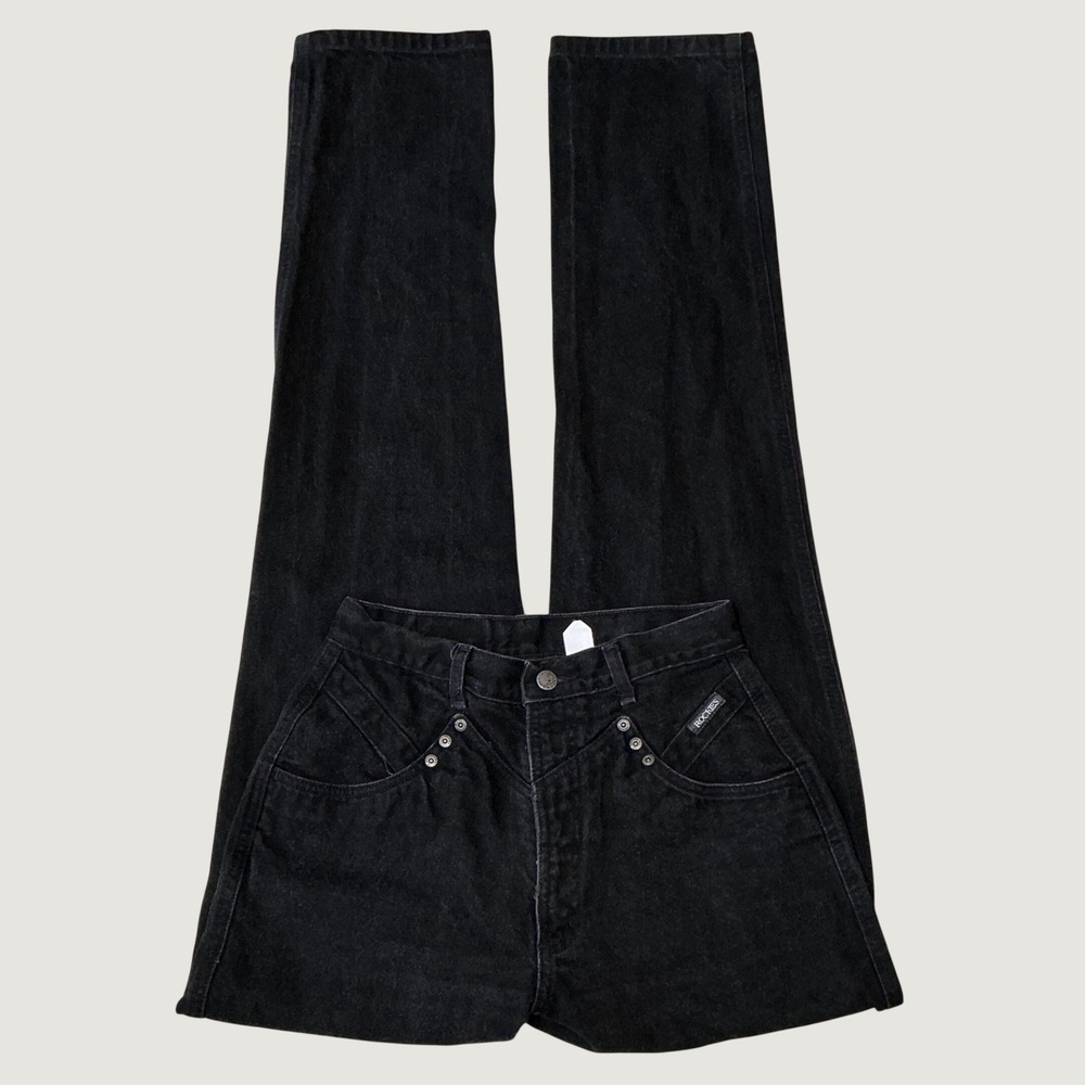 Vintage Western Rockies Rocky Mountain‎ Black Yoke Jeans 30/11 - Size 26 x 36